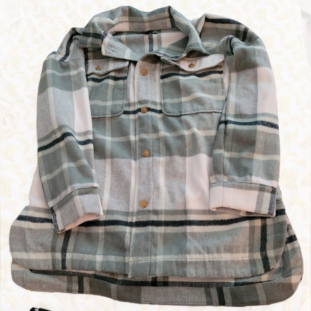 Banana Republic, Large, Oversized Flannel Jacket